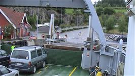 Our ferry docks at Nesvik